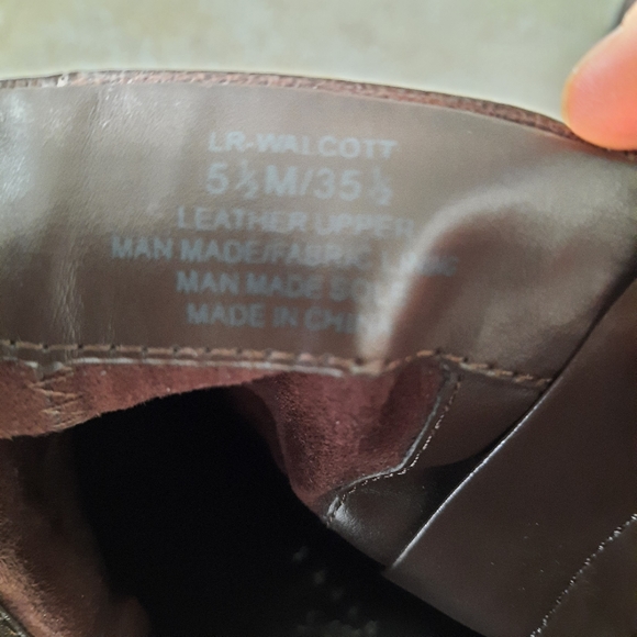 Lord and Taylor Brown Leather Ankle Boots - Picture 5 of 7